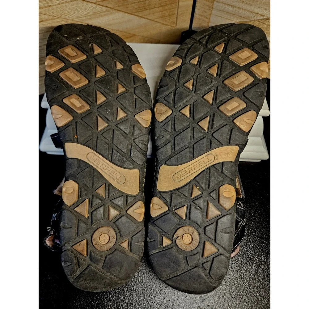 Merrell Sandals Women 9 Black Sandspur Rose Outdoor Active Slingback Leather 674